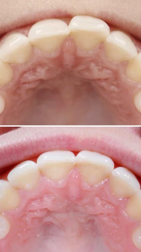 Vorher Nachher Vergleich nach Invisalign Zahnschiene